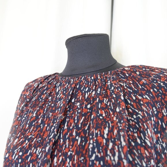 Joie 100% Silk Briseis Pullover Balloon Sleeve Blouse Sz M - Picture 5 of 7